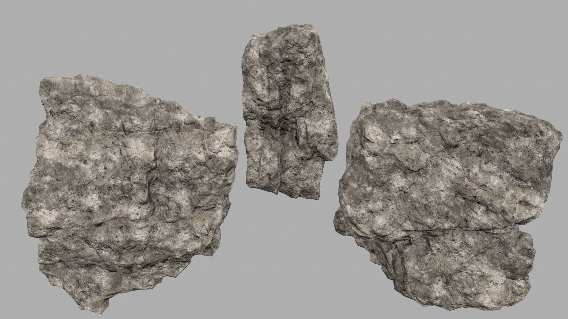 sand rocks Low-poly 3D model_20