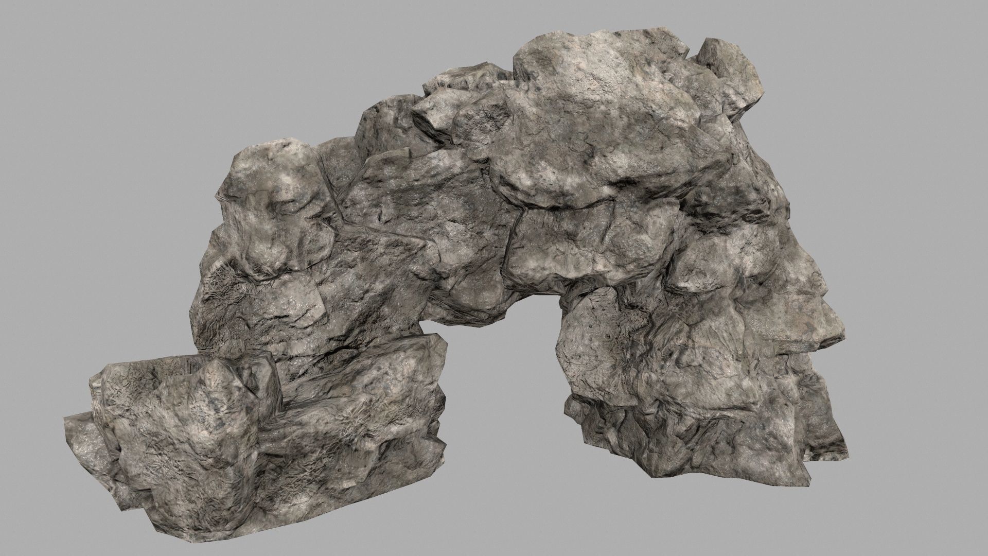 sand rocks Low-poly 3D model_11