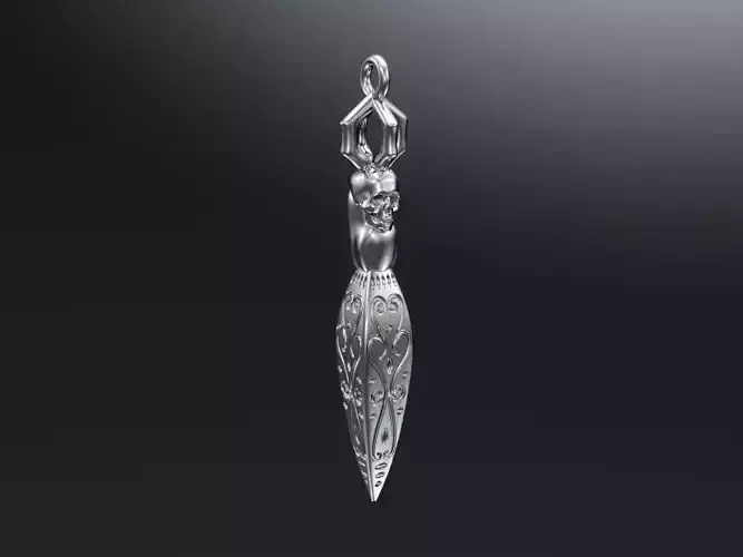 Mystical skull pendant