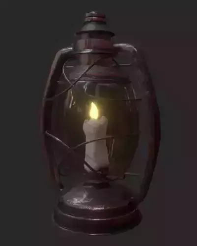 Oil Lantern Candel 3D model