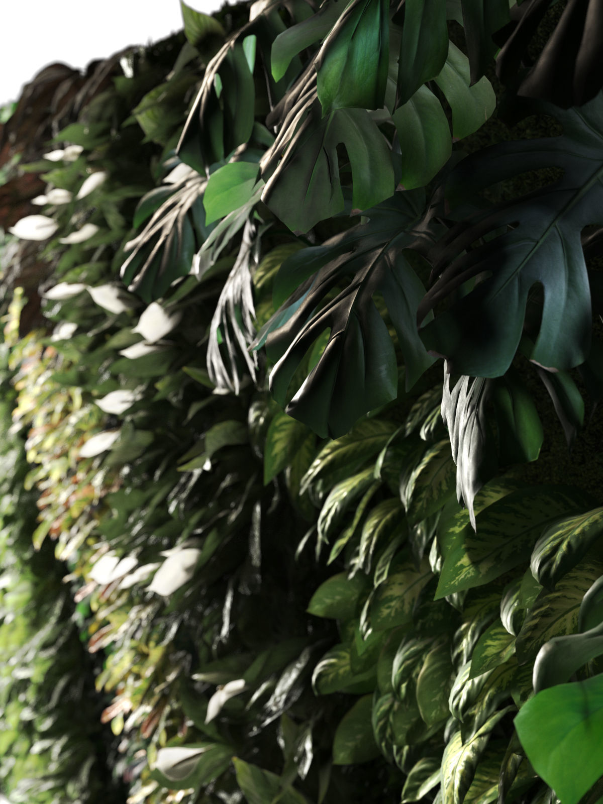 Vertical Garden 6 Low-poly 3D model_7