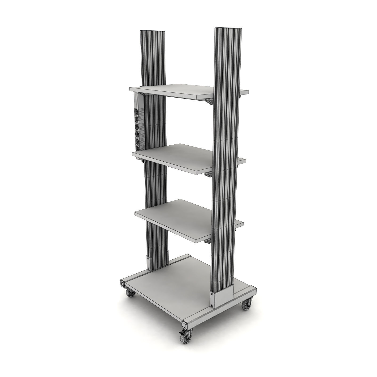 Mobile rack for electrical equipment 4 3D model_9