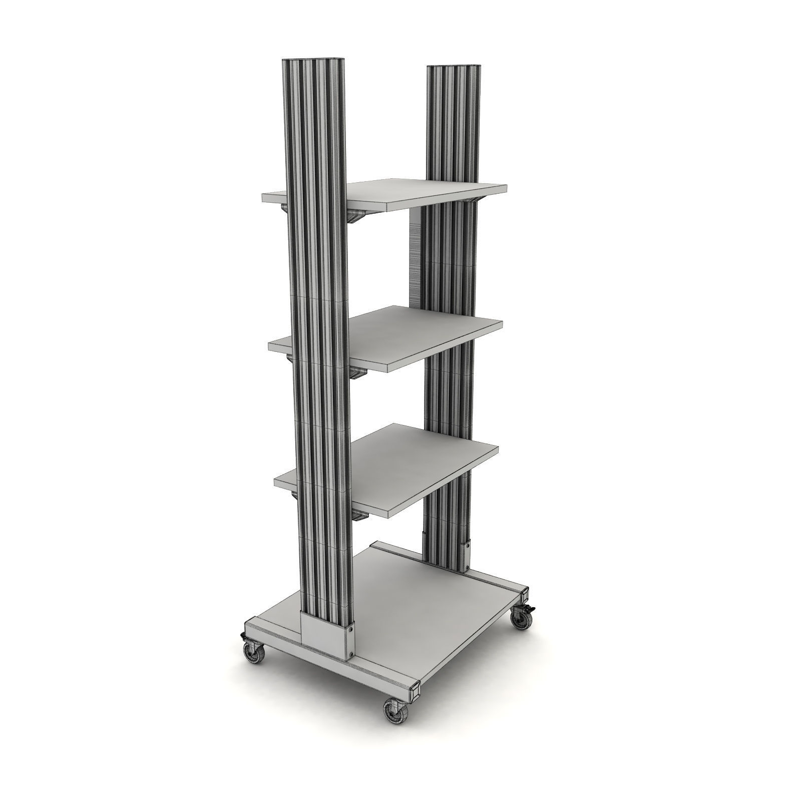 Mobile rack for electrical equipment 4 3D model_10