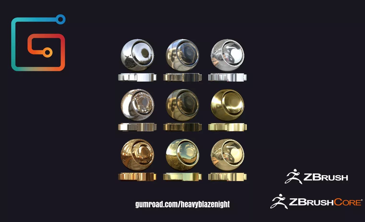 HBN ZBrushCore ProMatcaps Texture