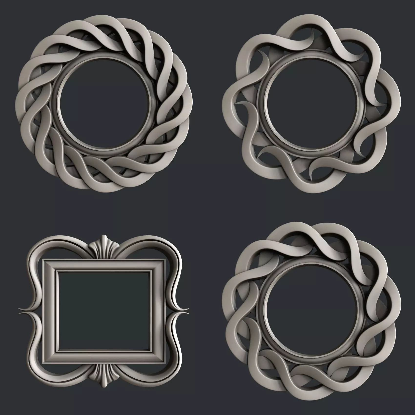 3d STL models for CNC frames 3D model_0