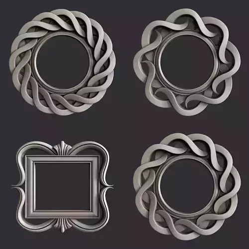 3d STL models for CNC frames