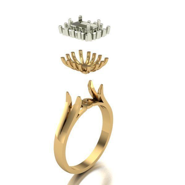 WOMAN RING 3D print model_3
