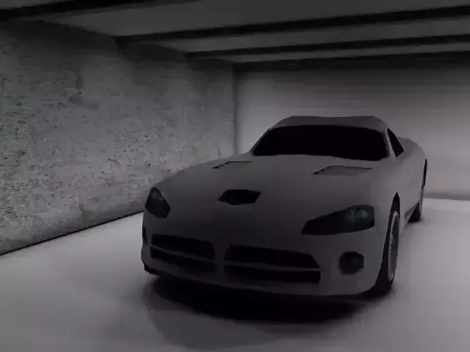 3d dodge viper car