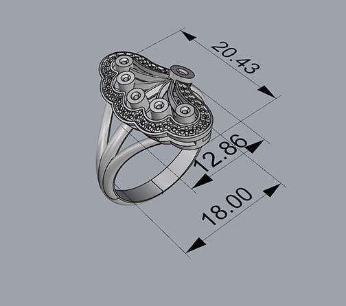 WOMAN RING 3D print model_4