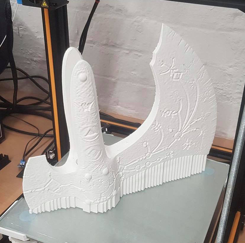 Leviathan AXE Head - Weapon Kratos - God Of War 3D print model_2