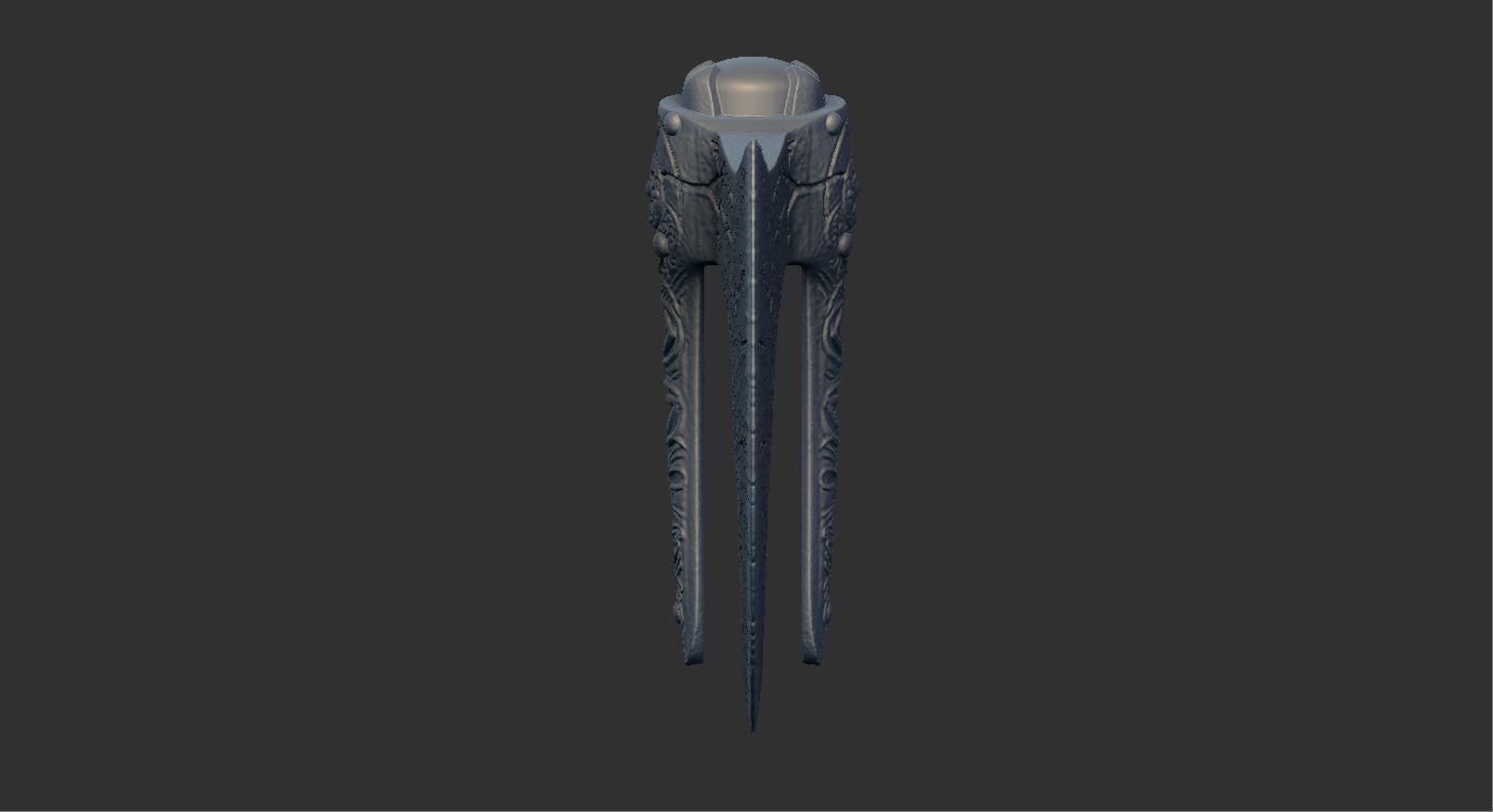 Leviathan AXE Head - Weapon Kratos - God Of War 3D print model_11