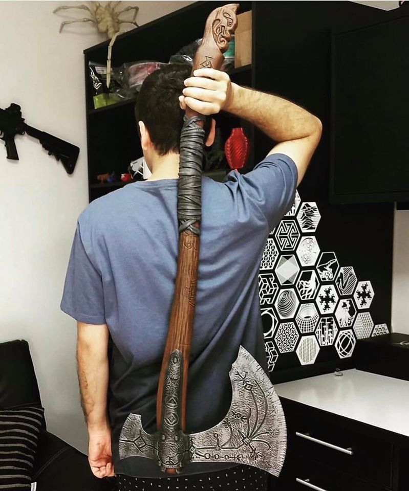 Leviathan AXE Head - Weapon Kratos - God Of War 3D print model_5