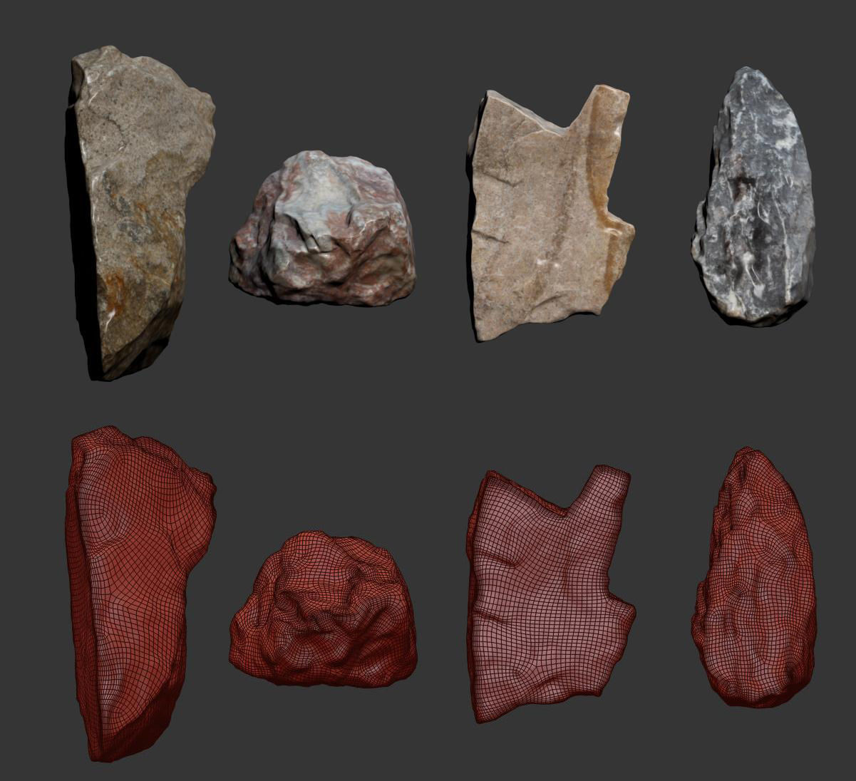 Rock Scan 3D model 3D model_4