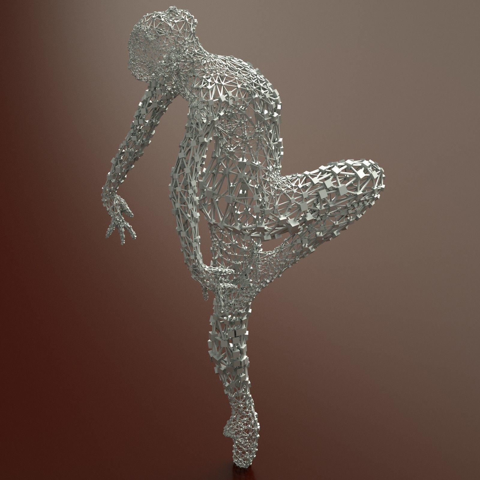 9 Ballerina Dancer Abstract Sculptures 3D model_14