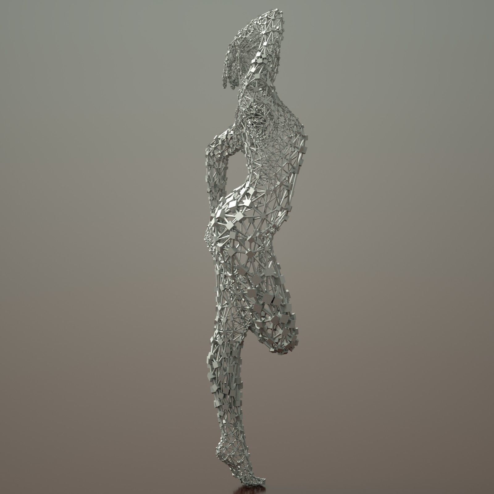 9 Ballerina Dancer Abstract Sculptures 3D model_12