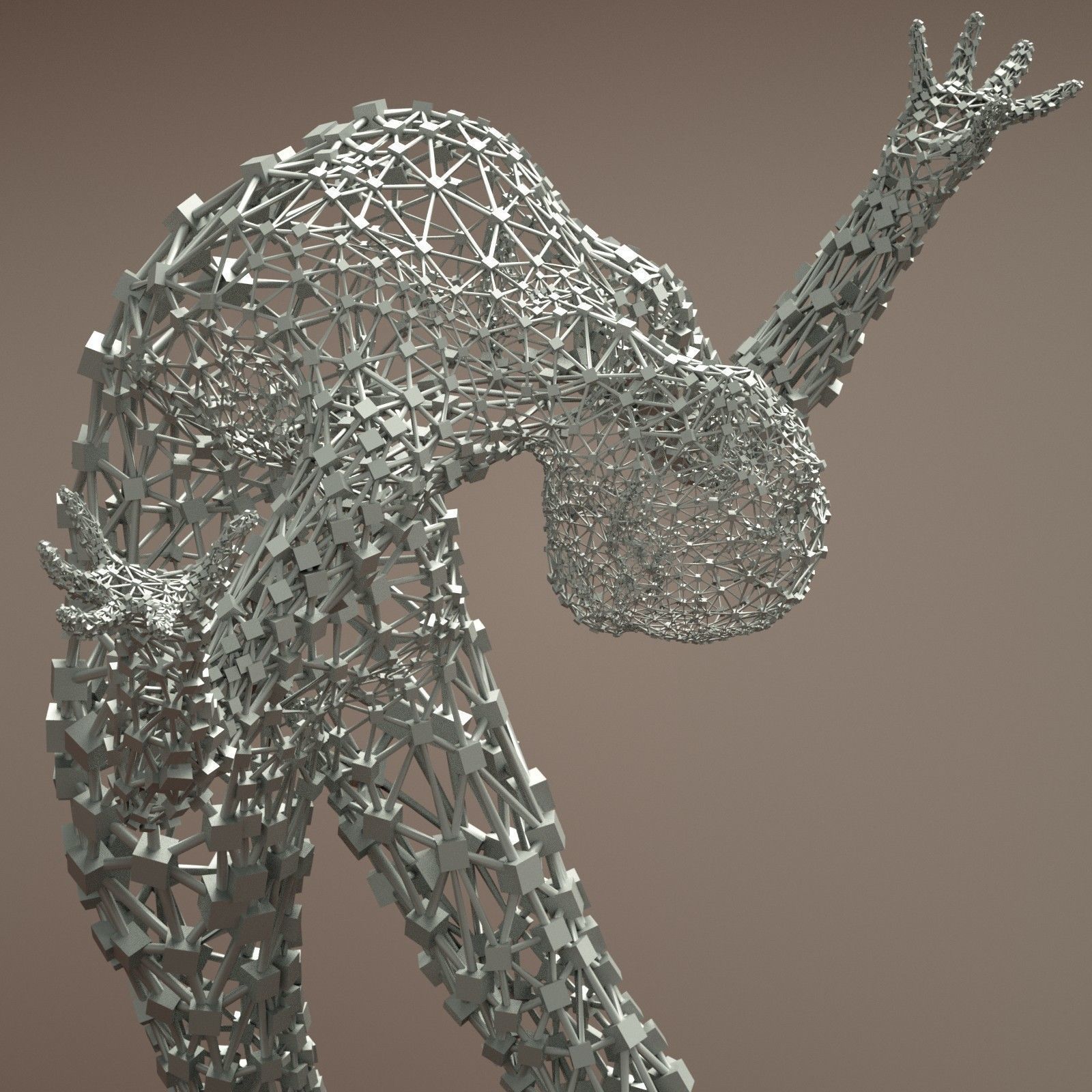 9 Ballerina Dancer Abstract Sculptures 3D model_9