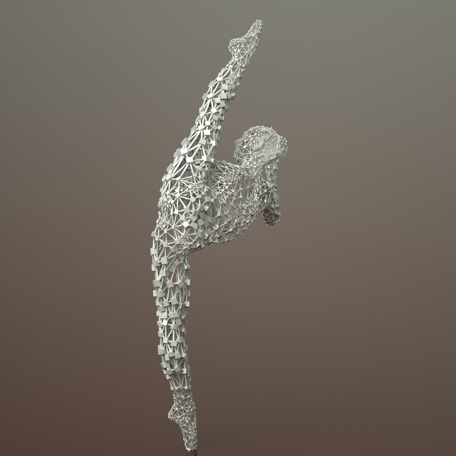 9 Ballerina Dancer Abstract Sculptures 3D model_18