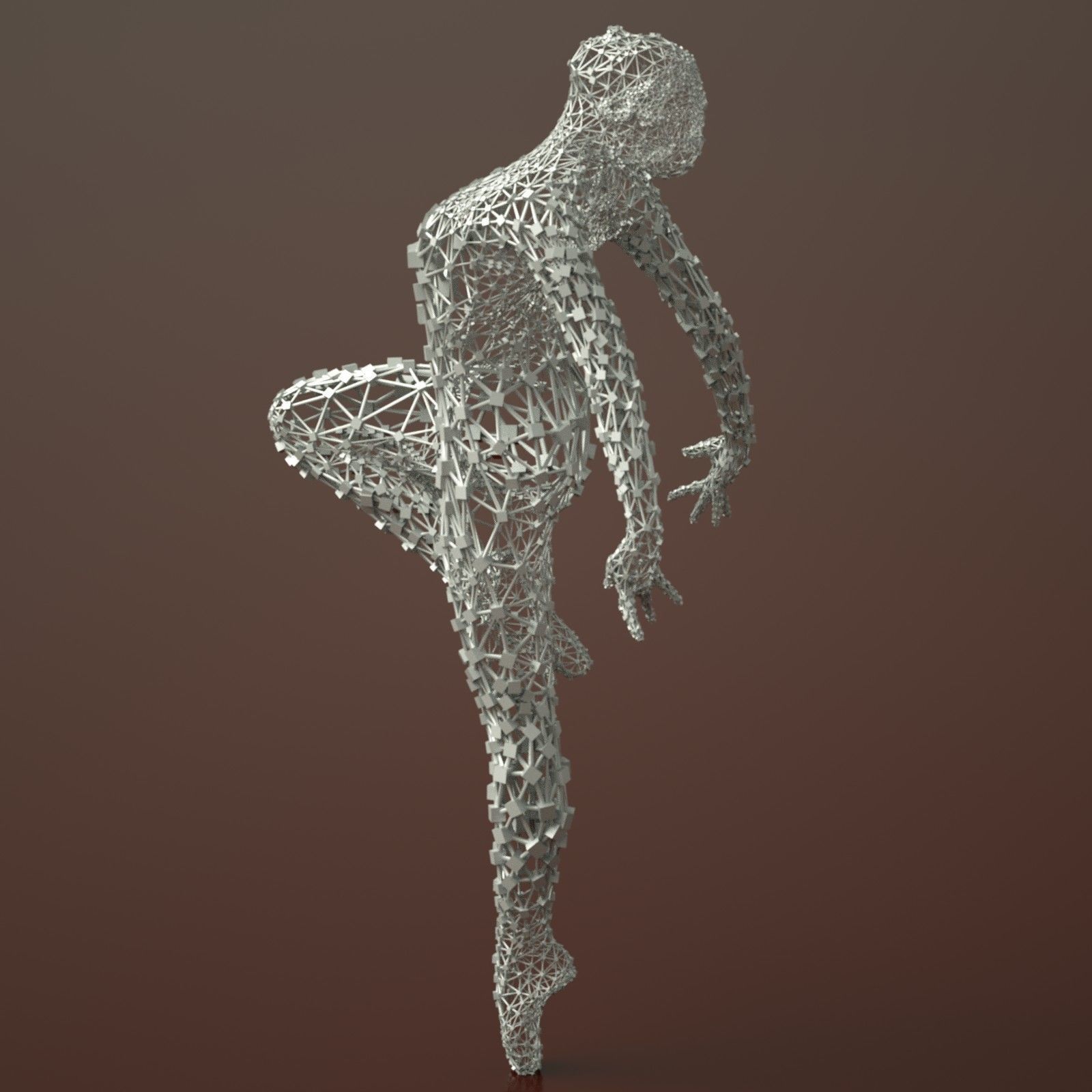 9 Ballerina Dancer Abstract Sculptures 3D model_16
