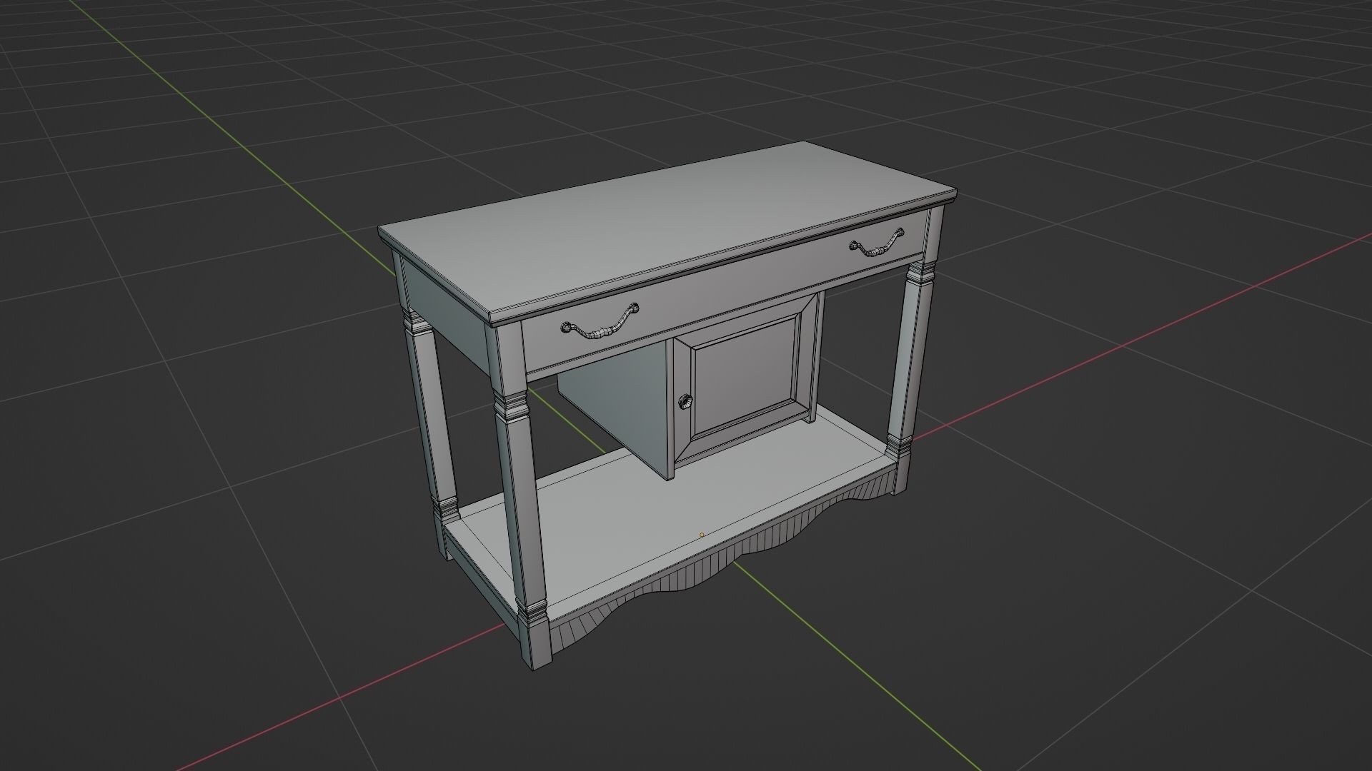 Old Rustic Stand Free low-poly 3D model_11