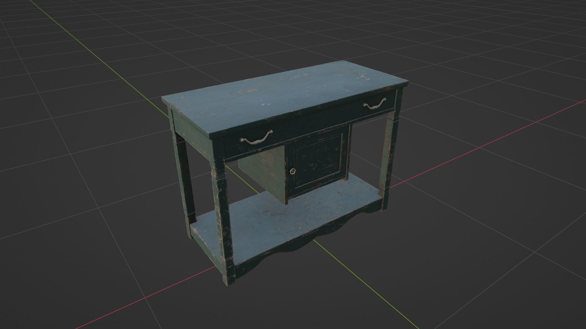 Old Rustic Stand Free low-poly 3D model_9