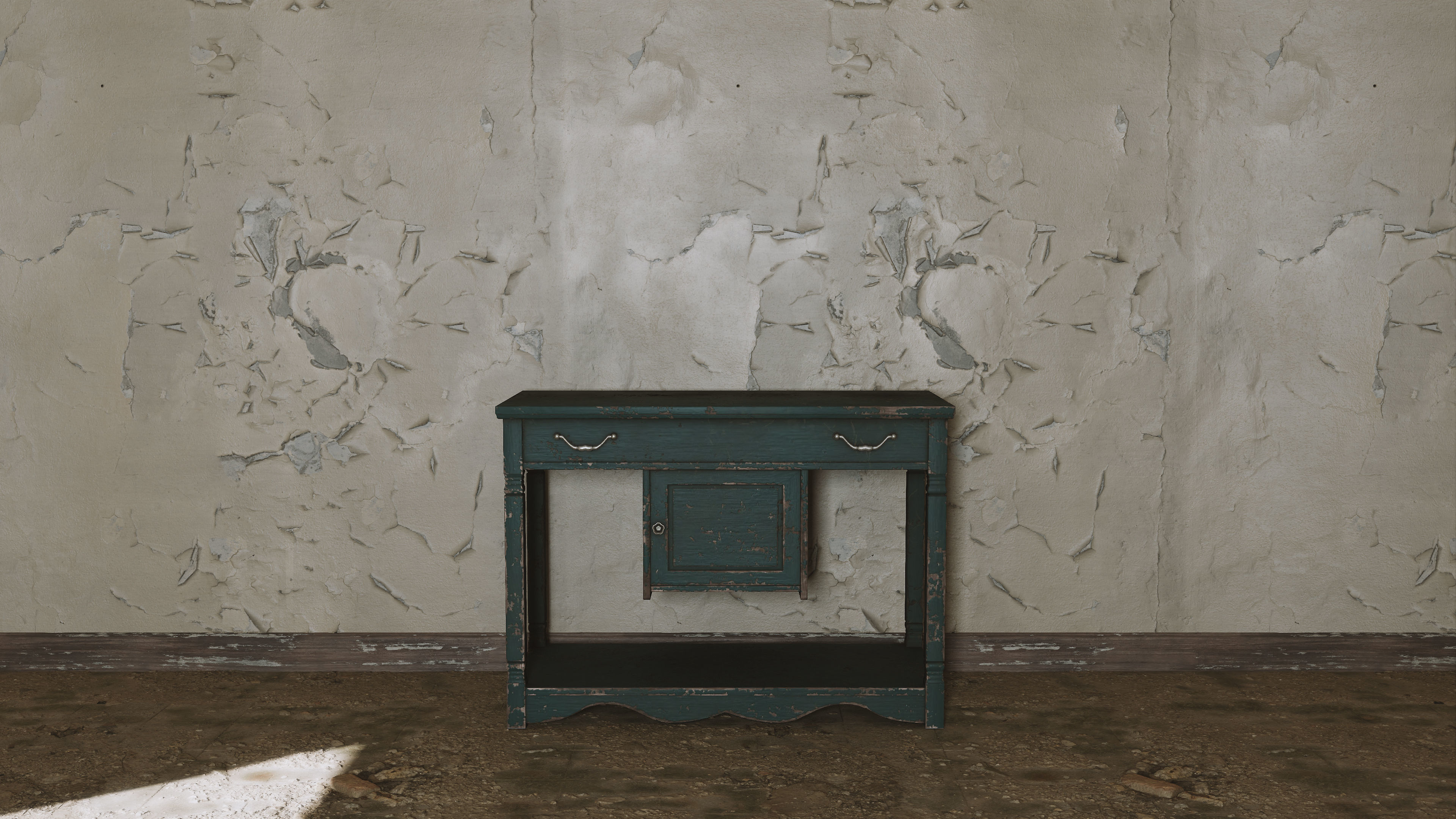 Old Rustic Stand Free low-poly 3D model_2