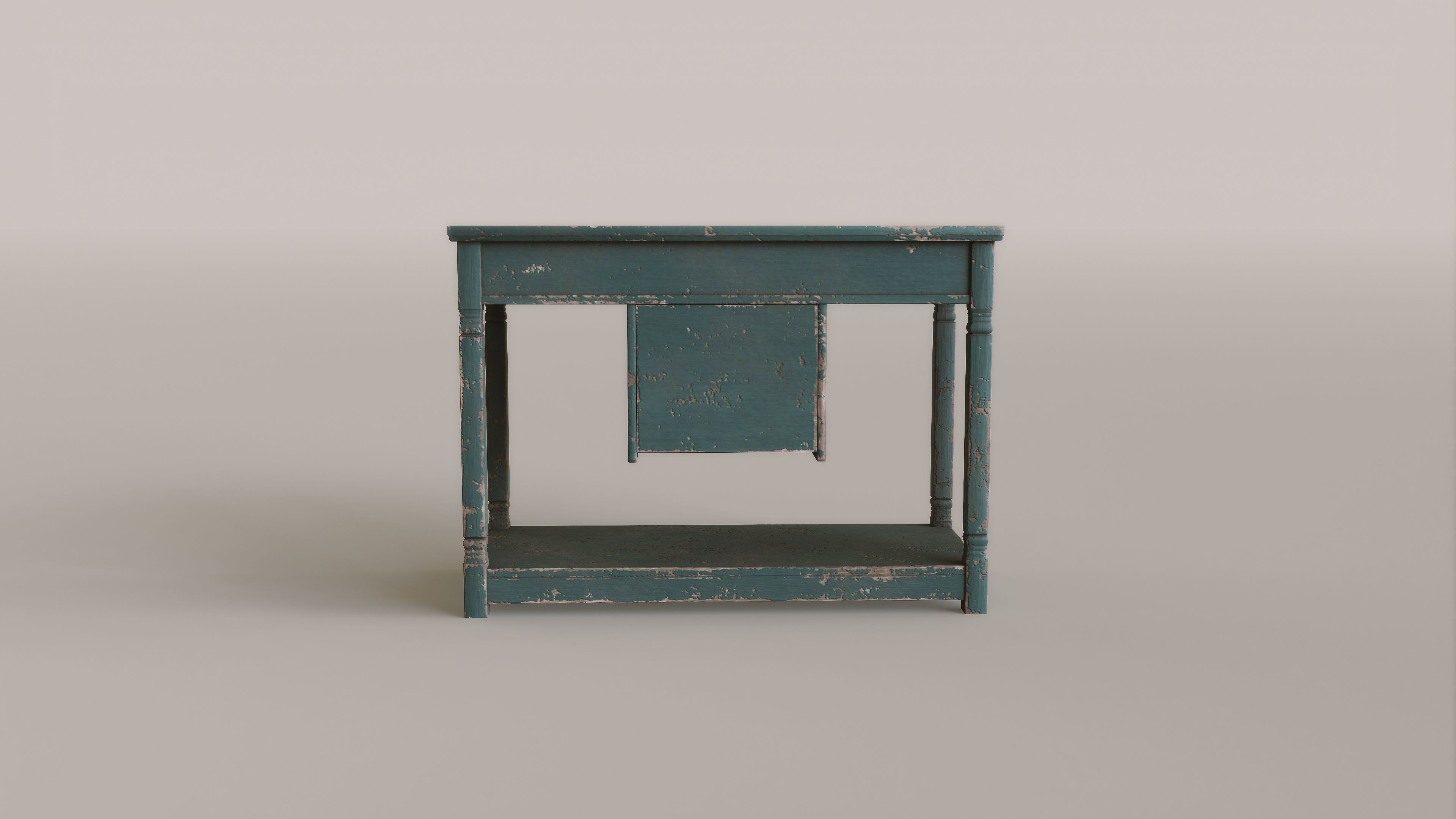 Old Rustic Stand Free low-poly 3D model_8