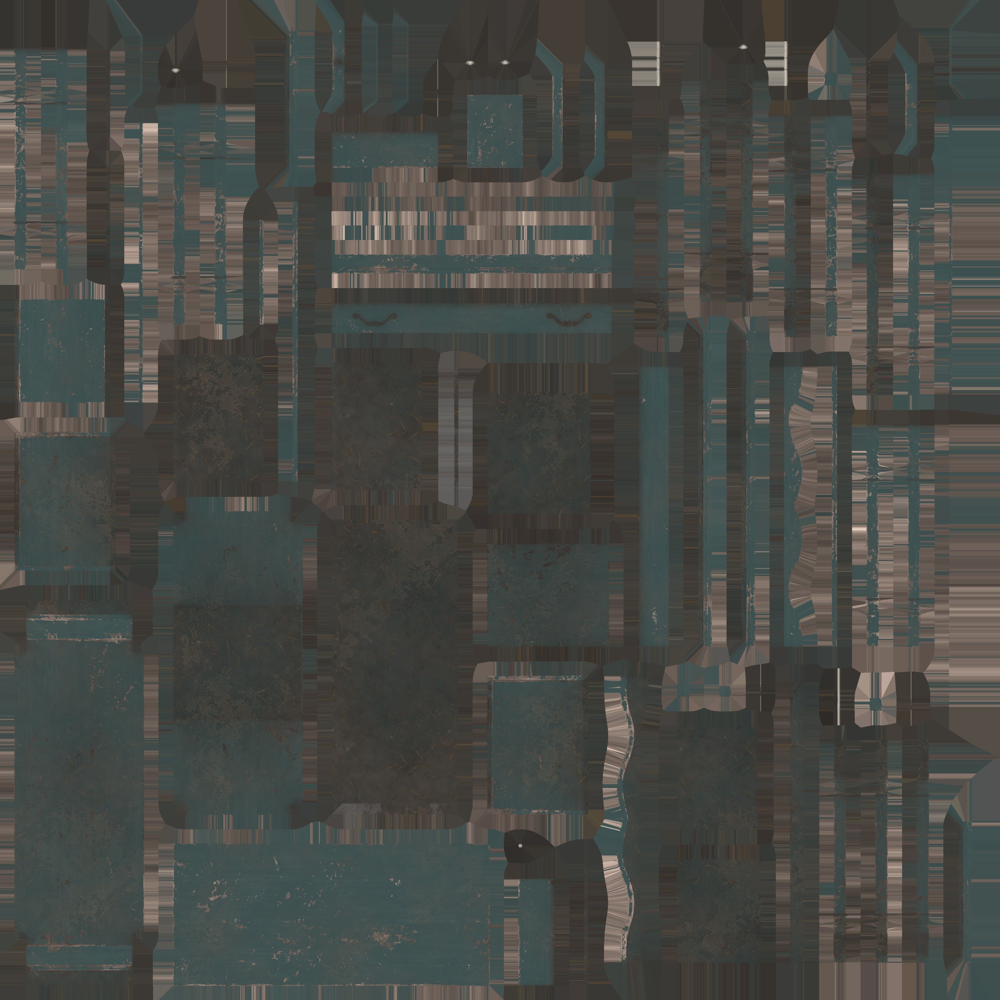 Old Rustic Stand Free low-poly 3D model_13