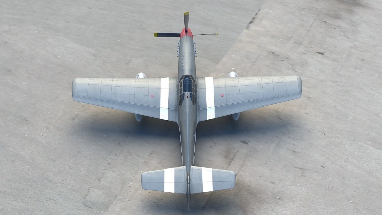 P-51 Mustang 3D model_5
