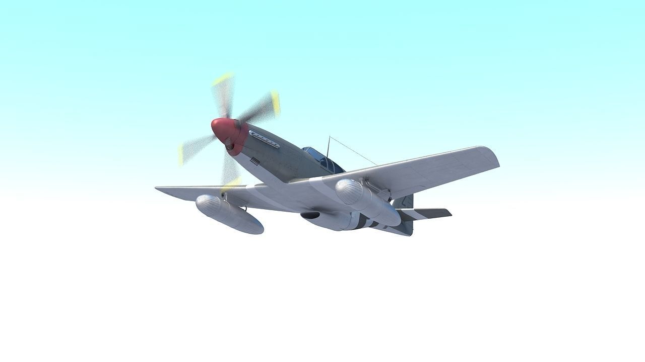 P-51 Mustang 3D model_8