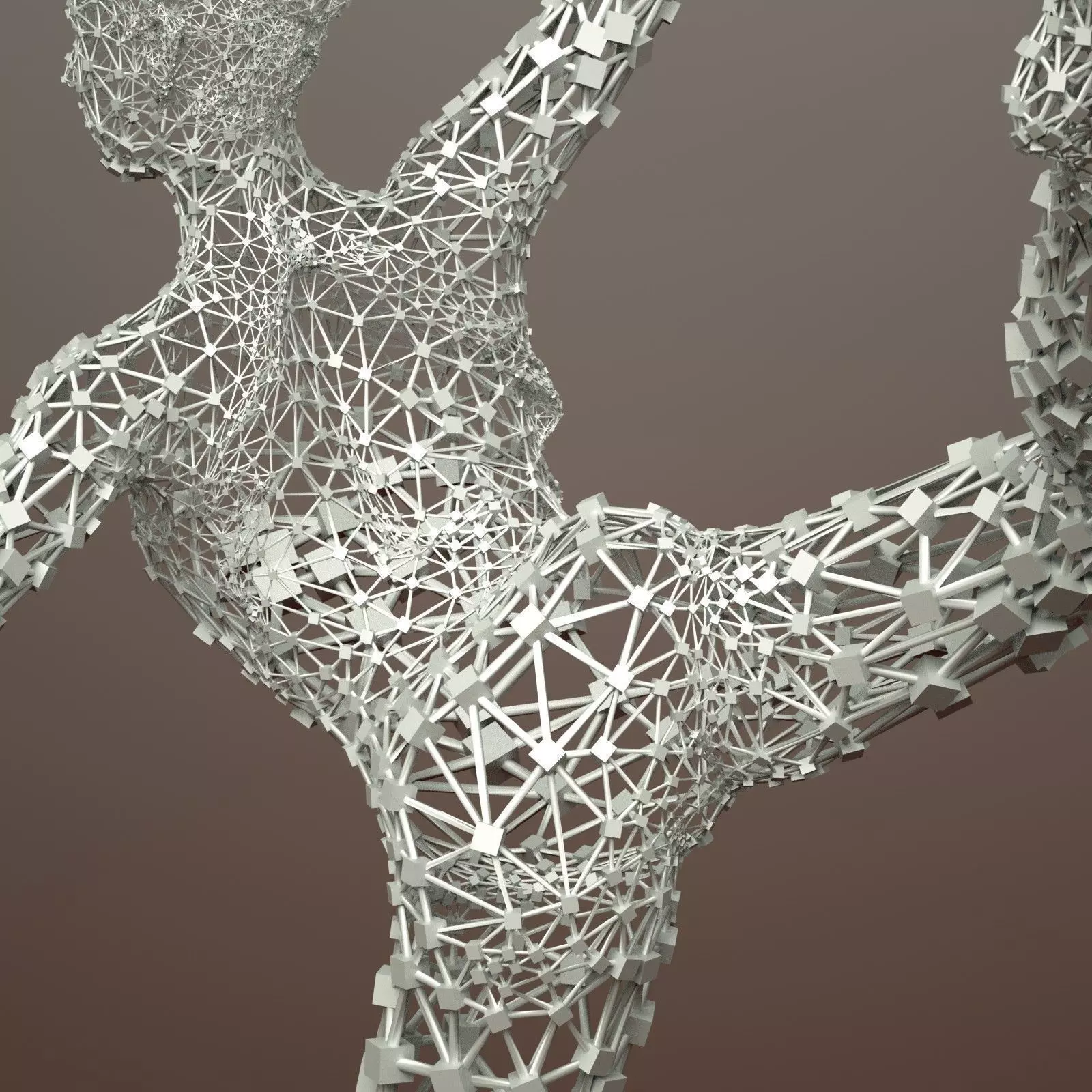 Ballerina Dancer Abstract Sculpture 1 3D model_0