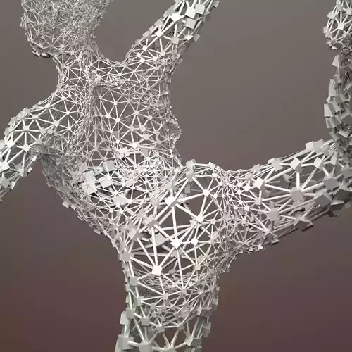 Ballerina Dancer Abstract Sculpture 1