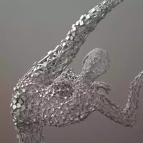 Ballerina Dancer Abstract Sculpture 4