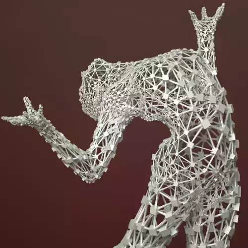 Ballerina Dancer Abstract Sculpture 9