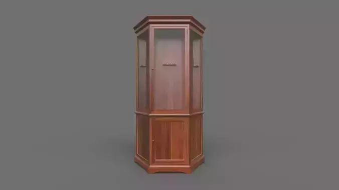 Gun Cabinet Free low-poly 3D model