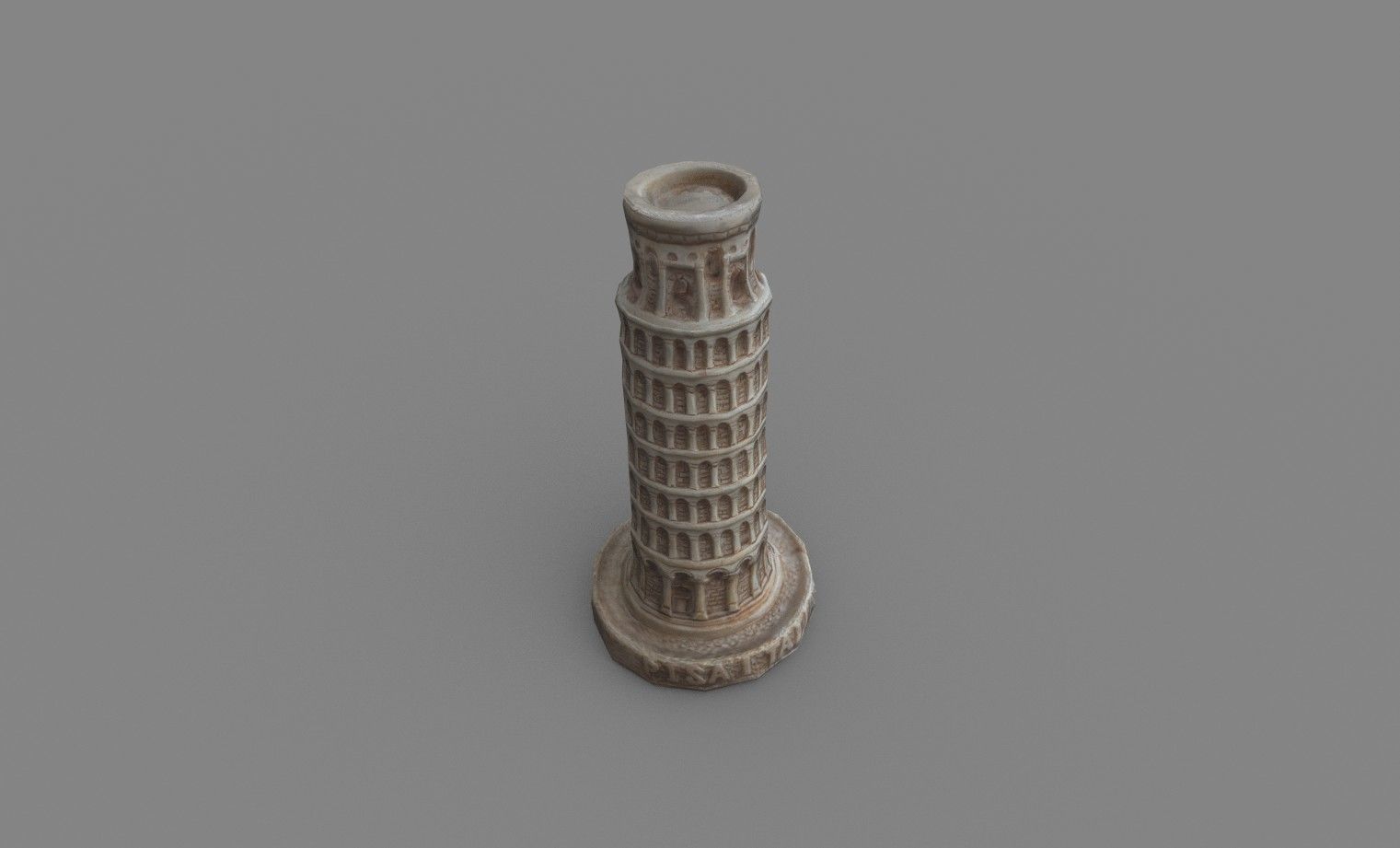 PISA TOWER Low-poly 3D model_3