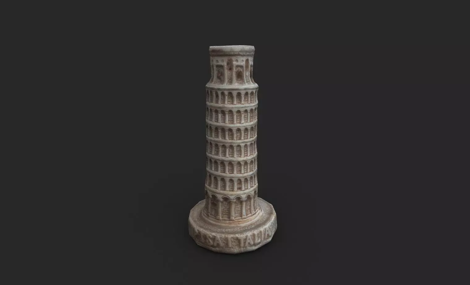 PISA TOWER Low-poly 3D model_0