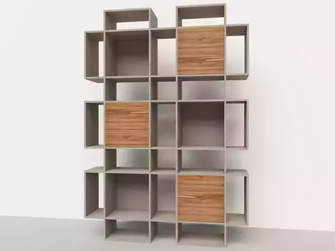 Book Library Plaza Wood