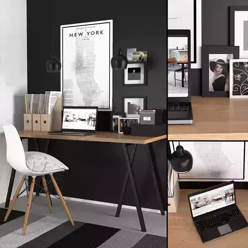Desktop home office desk - bedroom furniture sets home