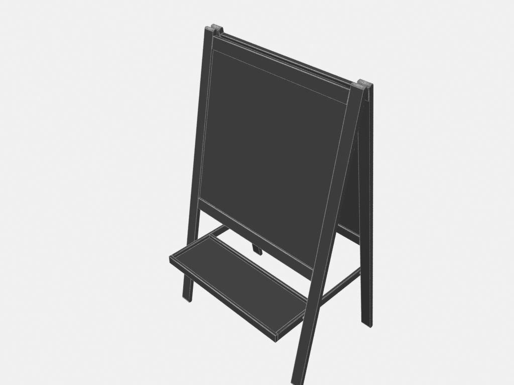 Drawing Board Free 3D model_3