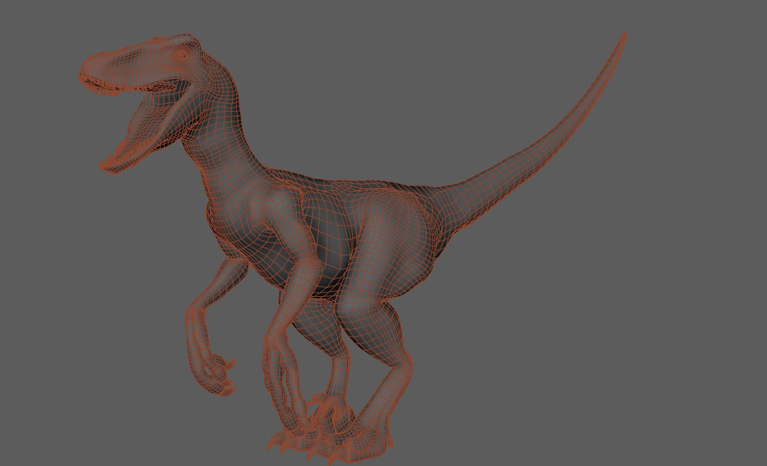 Velociraptor - Game Ready dinosaur Low-poly 3D model_3