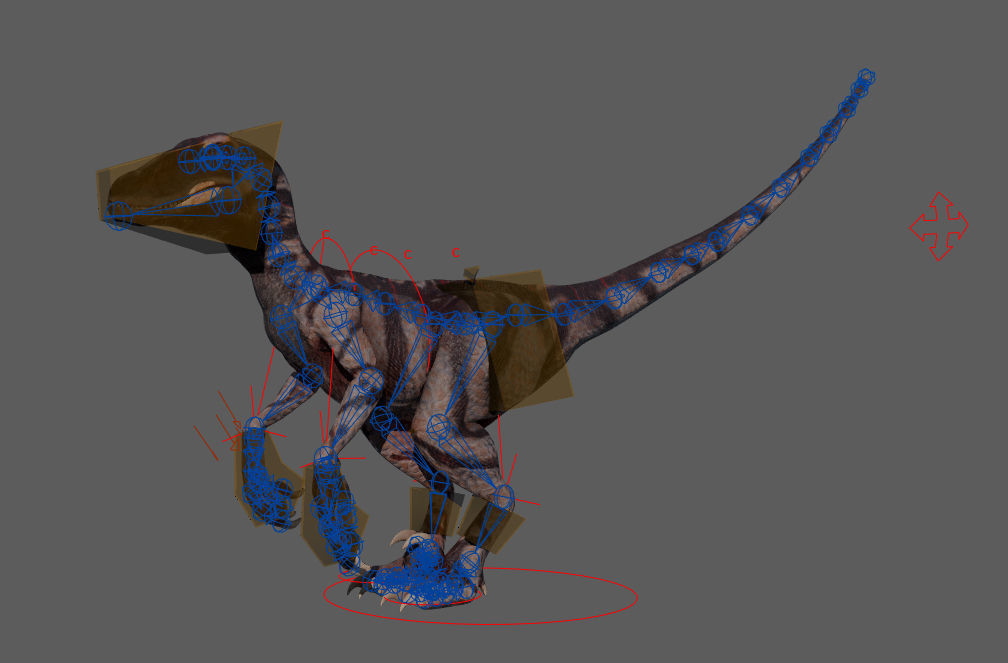 Velociraptor - Game Ready dinosaur Low-poly 3D model_2