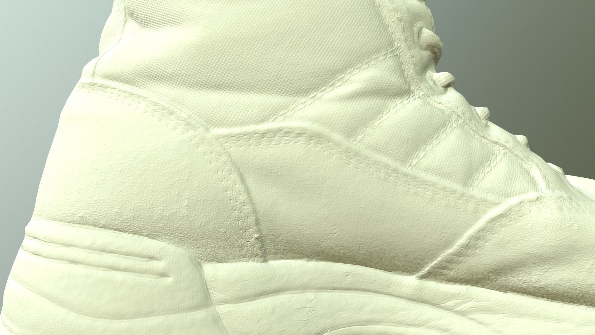 Military Boot Low-poly 3D model_16