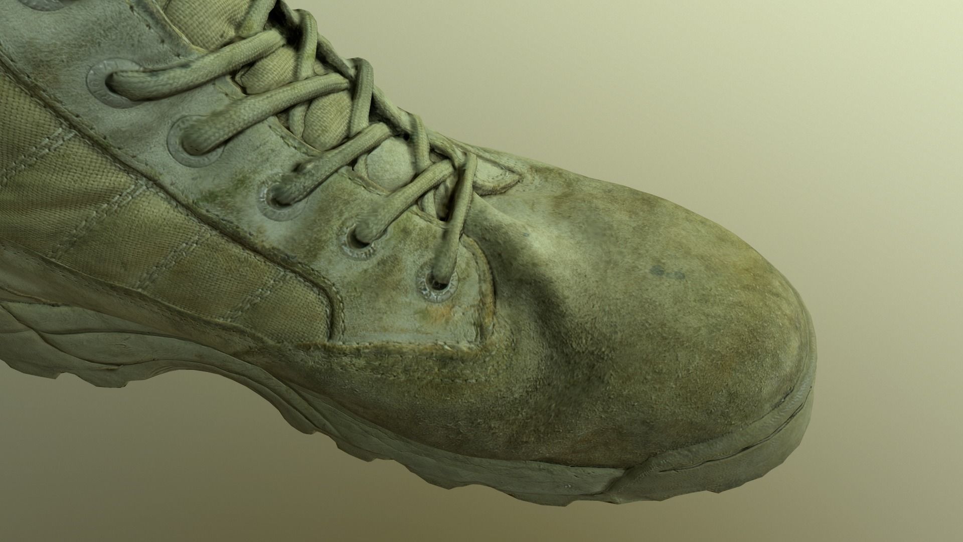 Military Boot Low-poly 3D model_14