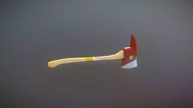 Firemans Axe Game Model Low-poly 3D model