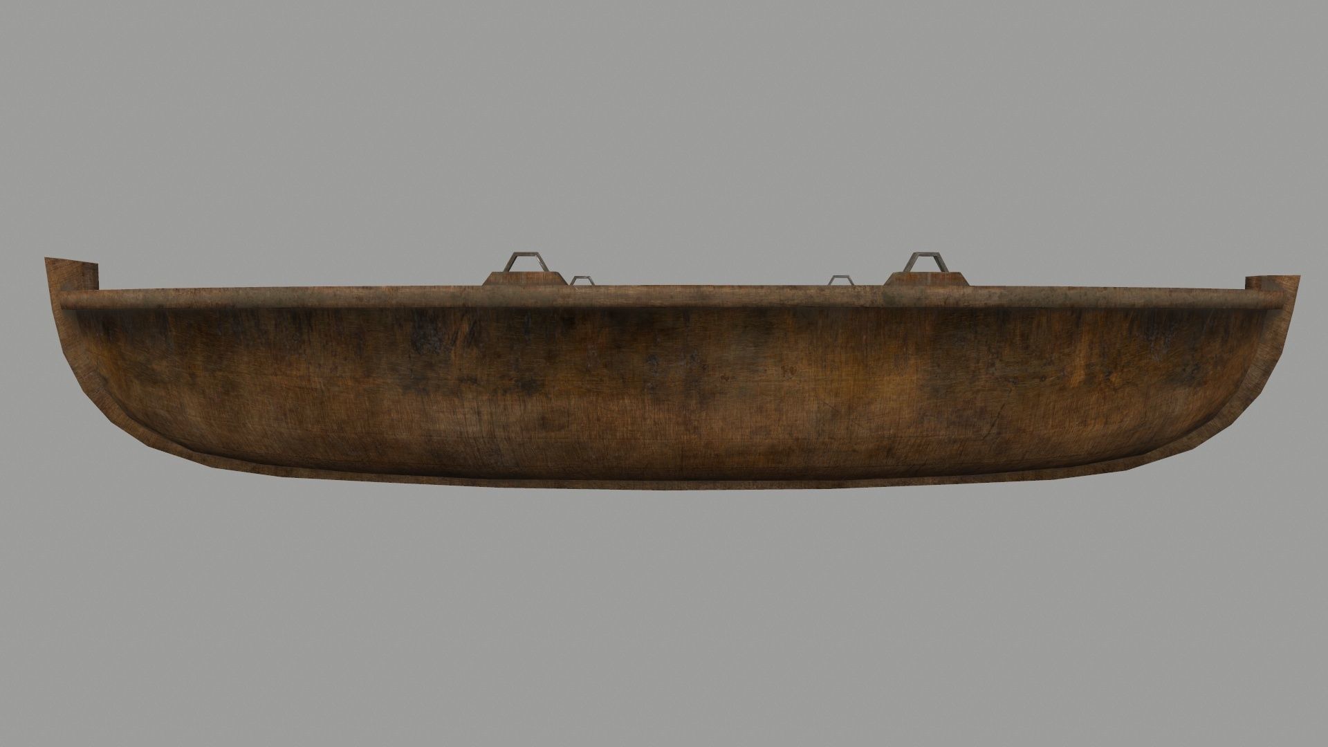 boat 2 old wooden Low-poly 3D model_15