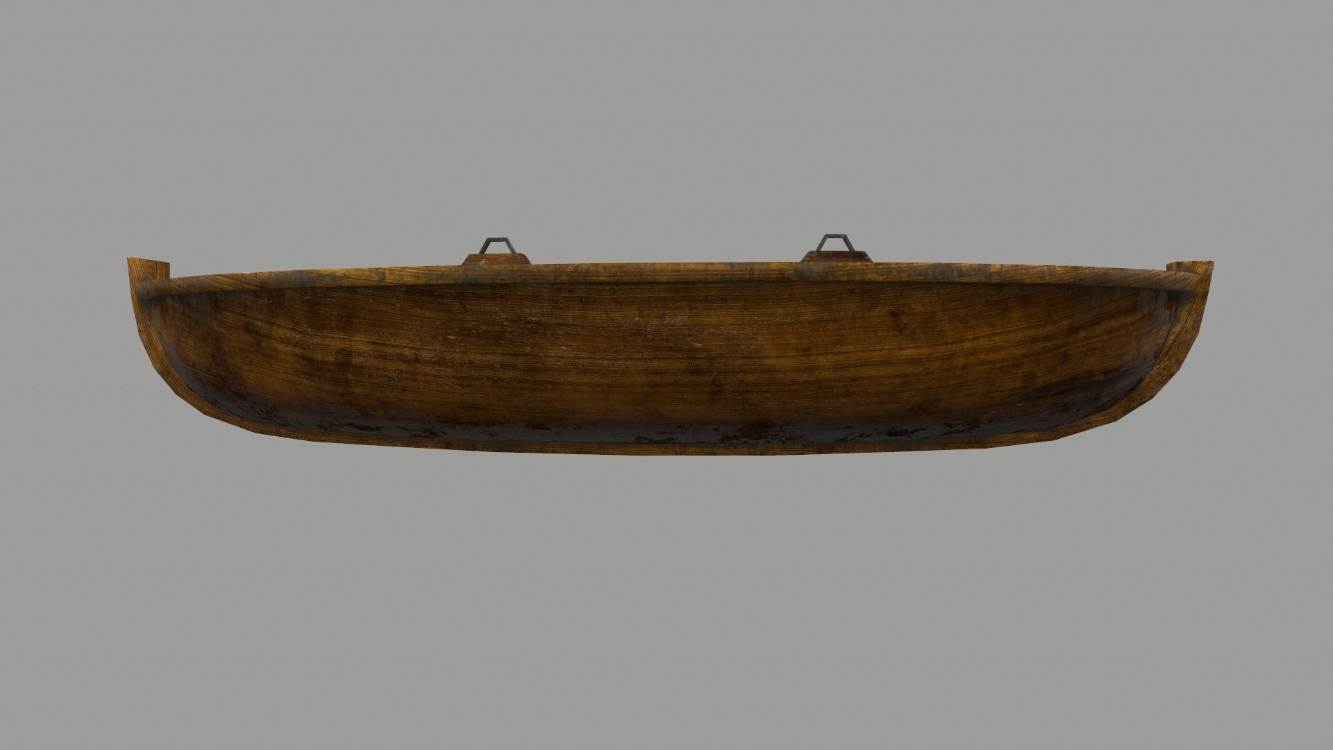 boat 3 wooden Low-poly 3D model_12