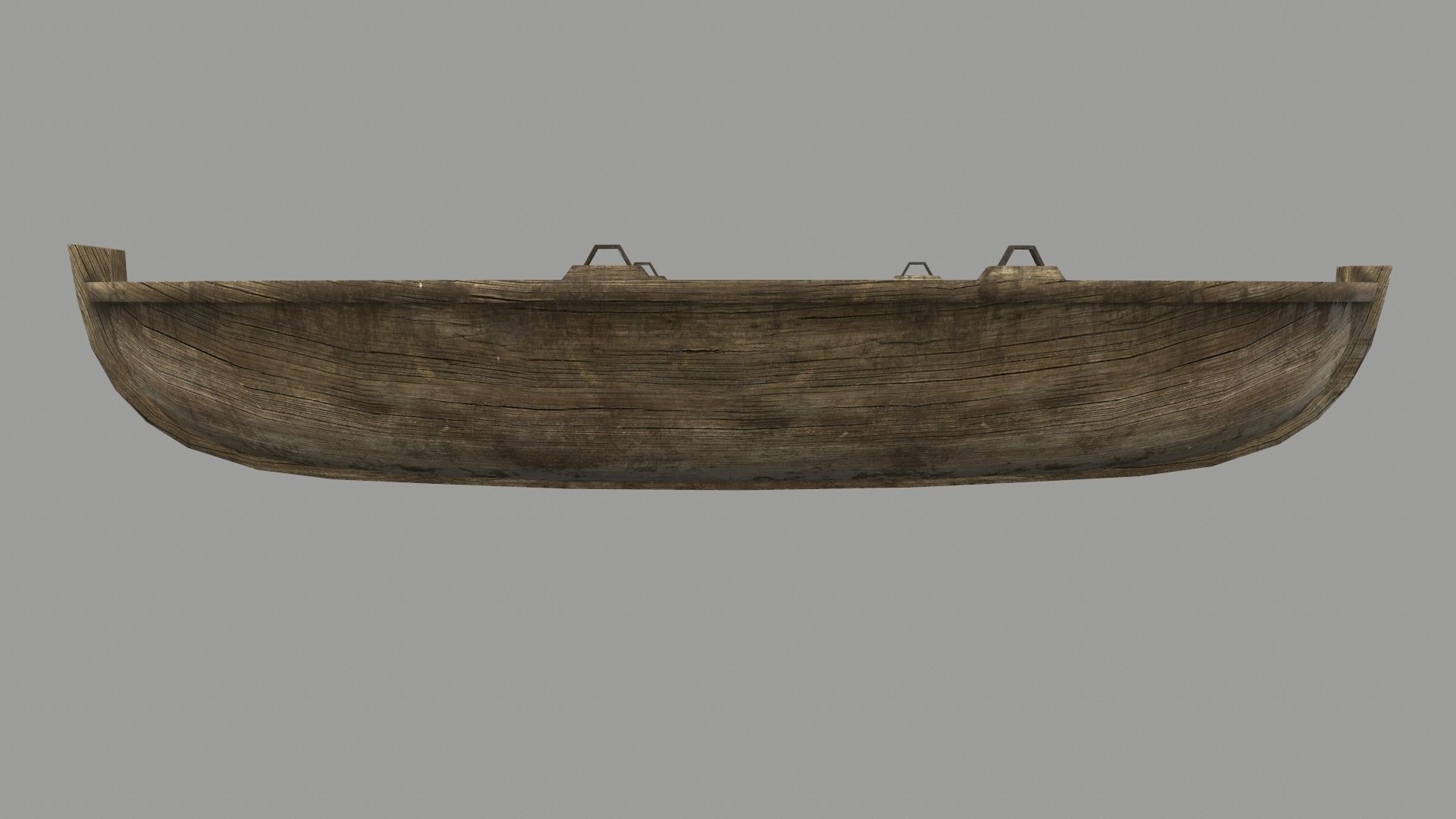 boat 4 wooden Low-poly 3D model_17