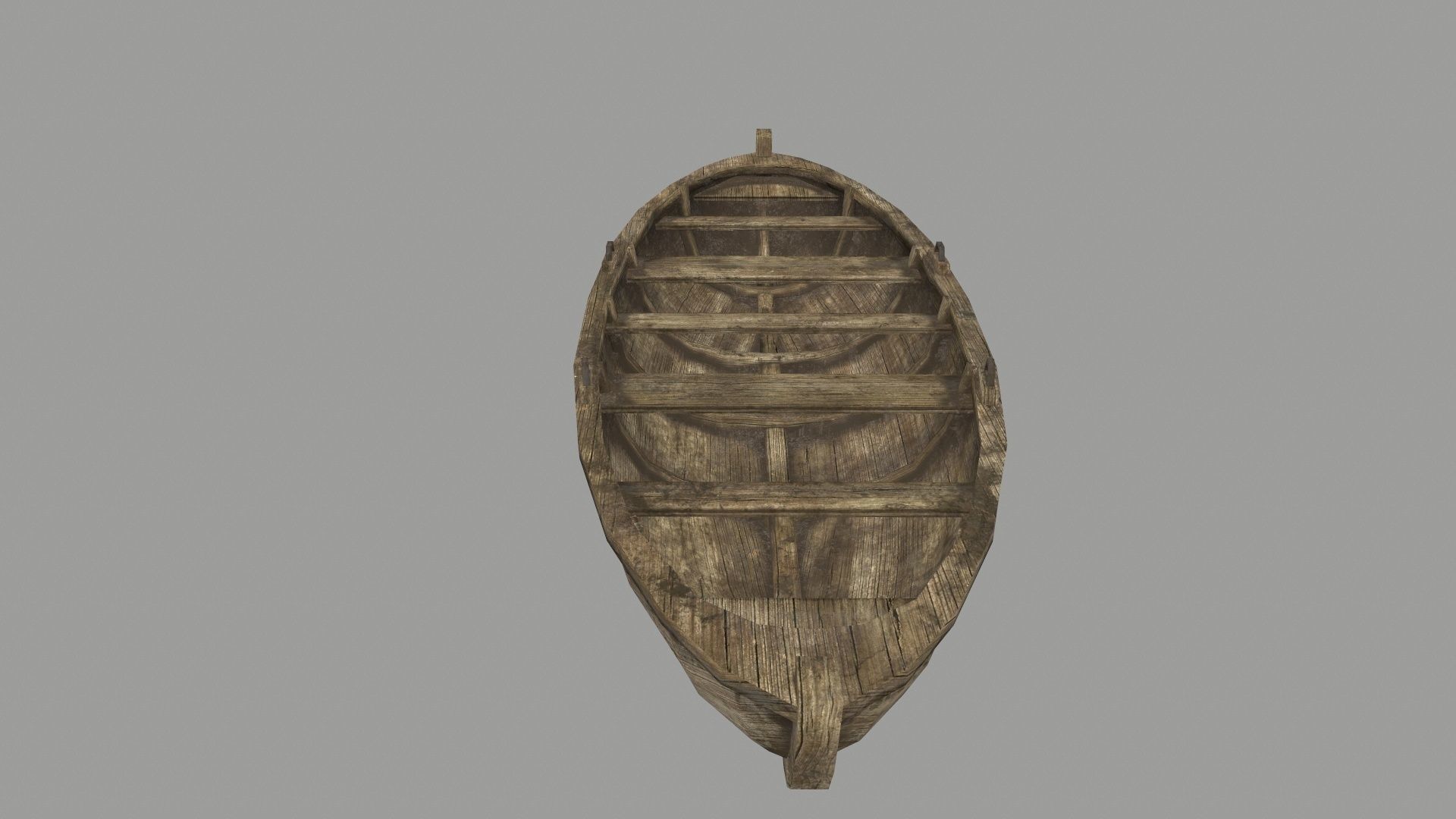 boat 4 wooden Low-poly 3D model_11