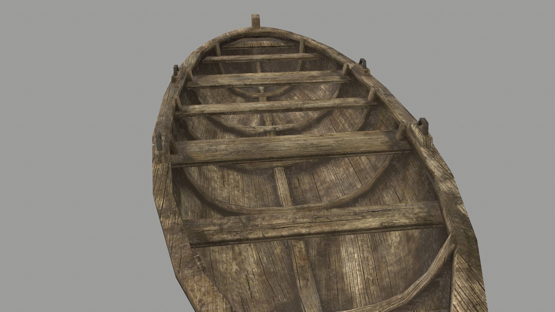 boat 4 wooden Low-poly 3D model_15