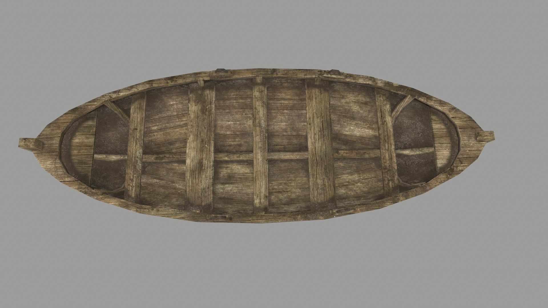 boat 4 wooden Low-poly 3D model_13